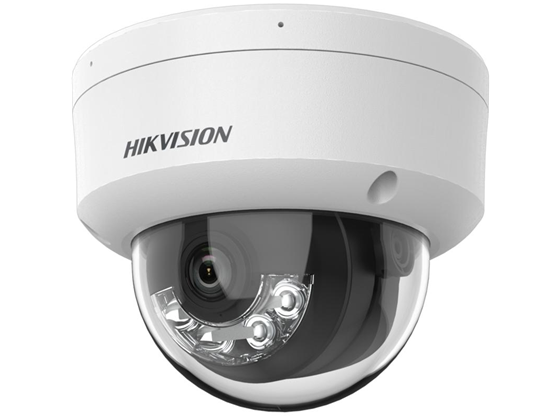 CAMARA DE VIGILANCIA MARCA HIKVISION, DUAL LIGHT, IP, 6MP, SMART HYBRID LIGHT FIXED, DOMO TURRET, IR 30M, IP67, IK08 , MICROFONO