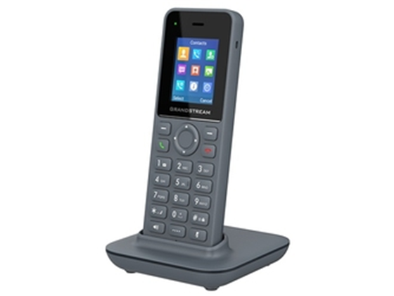 TELEFONO IP GRANDSTREAM INALAMBRICO DP-725, RANGO DE 400 METROS EXTERIORES, 50 METROS INTERIORES, 20-SIP, AUDIO HD, NEGRO. TECNOLOGÍA DE AUTENTICACIÓN Y CIFRADO DECT PARA  PROTEGER LLAMADAS Y CUENTAS.