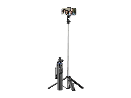 SELFIE STICK XTECH SNAPFLEX, CON TRIPODE Y DISPARADOR WIRELESS, BT 5.2, SE EXTIENDE A 4.32 FT, UTILIZA BATERIA CR2032