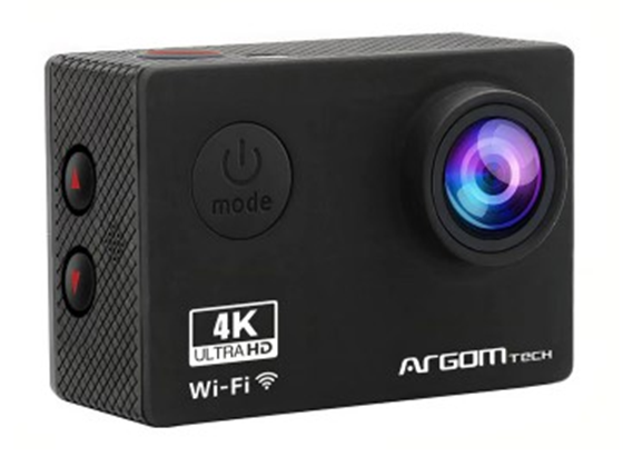 CAMARA ACTION ARGOM EPIC80 - 4K CON CONTROL REMOTO, 4K 30FPS/2.7K 30FPS/1920X1080P 60 OR 30FPS/1280X720P 60FPS, IP68, PARA DEPORTES EXTREMOS Y ACTIVIDADES AL AIRE LIBRE, CAMARA LENTA,  170°  ANGULO ULTERRA WIDE,  FREE WIFI APP, PANTALLA DE 2" LCD. (ARG-AC-9180BK)
