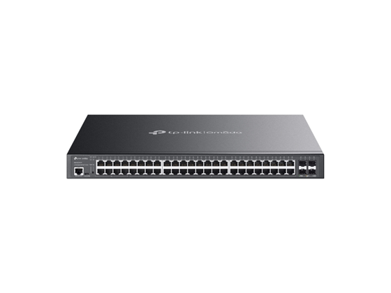 SWITCH 48 PUERTOS TP-LINK OMADA L2+ DE 48 PUERTOS GIGABIT Y 4 SFP+ A 10G, CON 40 POE+ Y 8 POE++. 750W* DE BUDGET TOTAL DE ENERGÍA.