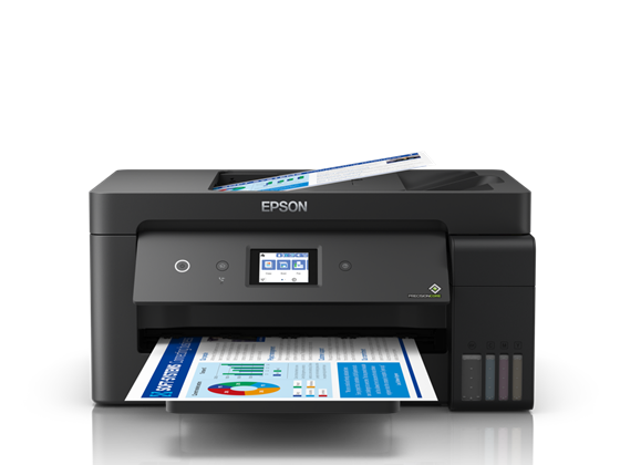 IMPRESORA EPSON ECOTANK L14150 SISTEMA MULTIFUNCIONAL, INYECCION DE TINTA, A3+ IMPRESIÓN DE FORMATO ANCHO A COLOR,  USB, WIFI, ETHERNET (C11CH96301), REMPLAZO DE LA  L1300.