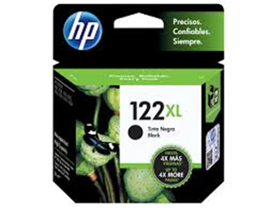 CARTUCHO HP 122XL - CH563HL - NEGRO - ALTO RENDIMIENTO - 8ML - PARA IMPRESORA HP AIO 2050 - DESKJET 1000 - DESKJET 2000