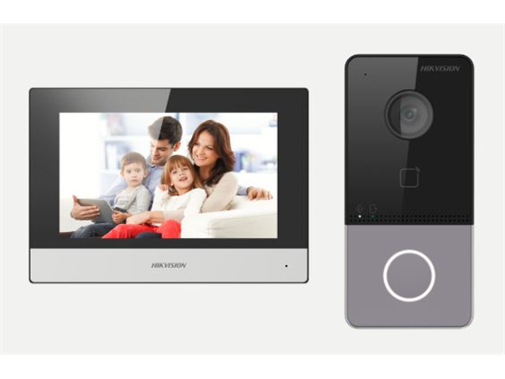 VIDEOPORTERO HIKVISION  - KIT VIDEO INTERCOM IP CAMARA 2MP, PANTALLA 7" TOUCH