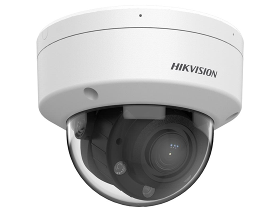 CAMARA DE VIGILANCIA, HIKVISION, DUAL LIGHT, IP, DOMO, 6MP, FULL 2560× 1920, IR LUZ BLANCA 30 MTS, IP67, POE, VARIFOCAL