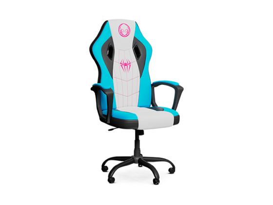 SILLA GAMING XTECH MARVEL SPIDER-GHOST, ESPALDAR ALTO AJUSTABLE, REPOSO DE BRAZOS, ALTURA AJUSTABLE Y BASE CON RUEDAS ROBUSTAS (XTF-MC100SG)
