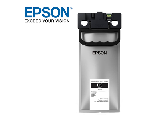 BOTELLA DE TINTA EPSON C8101 BLACK STD PARA IMPRESORA WORKFORCE PRO EM-C81000.