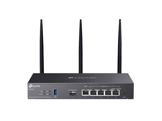 ROUTER  TP-LINK OMADA GIGABIT 4G+ CAT6 WI-FI 6 AX3000, 2402 MBPS EN 5 GHZ Y 574 MBPS EN 2,4 GHZ*. 6 PUERTOS GIGABIT Y 5 ANTENAS.