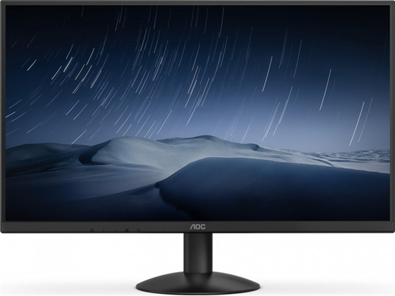 MONITOR AOC 27", 1920 X 1080 , FHD 1080P, 1500R IPS PANEL, 4MS,100HZ, HDMI/VGA, INTERFAZ 100X100 VESA, NEGRO.