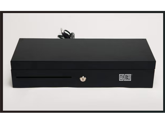 CAJA REGISTRADORA AGILER TAPA EN EL TOPE (FLIP TOP), 5 SECCIONES P/BILLETES, 8 SECCIONES P/MONEDAS, INTERFAZ RJ11. (AGI-CD5588) MEDIDAS 520X225X155(MM)