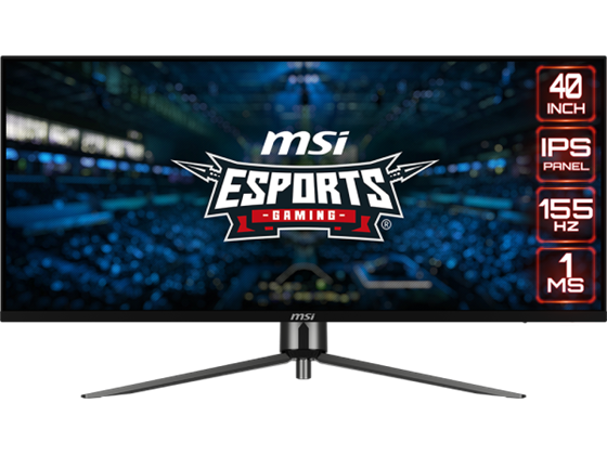 MONITOR MSI MAG401QR 40" 2K, 1 X DISPLAYPORT 1.4A / 1 X USB-C (DP ALTERNATIVE) / 2 X HDMI 2.0B, 1 X USB 2.0 TYPE-B UPSTREAM / 2 X USB 2.0 TYPE-A DOWNSTREAM, 155HZ IPS, AMD ADAPTIVE SYNC,