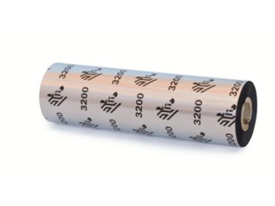 CINTA DE CERA/RESINA (ROLLO) 3200 PARA IMPRESORA ZEBRA, TRANSFERENCIA TERMICA, 4,3" X 244' (110 MM X 74 M), NÚCLEO DE 0,5"