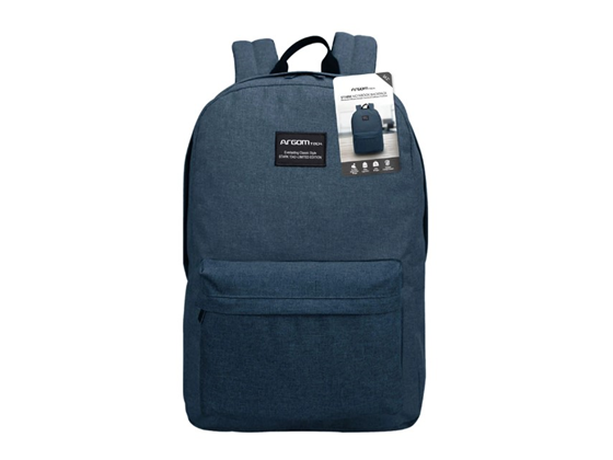 BULTO PARA LAPTOP ARGOM 14.1” TIPO MOCHILA, STARK, COMPARTIMENTO PRINCIPAL Y BOLSILLO DELANTERO, NAVY
