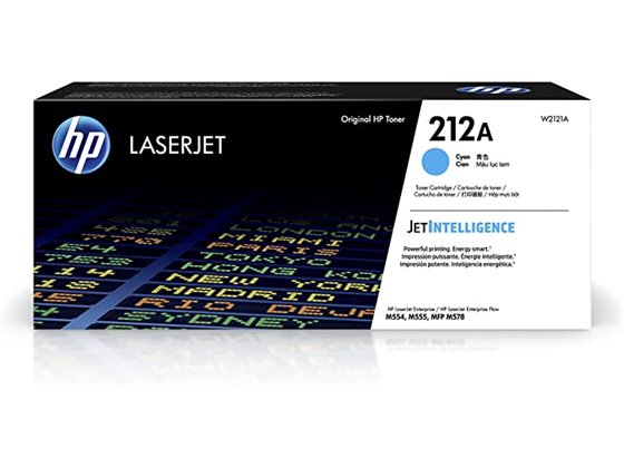 TONER HP 212A - W2121A - CYAN - 4,500 PAGINAS - PARA LASERJET COLOR  - M554DN - M555DN - M578DN