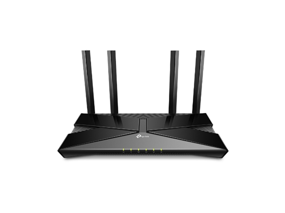 ROUTER TP-LINK , WIFI 6 (802.11AX), DOBLE BANDA, VELOCIDAD DE HASTA 1800 MBPS, 1 PUERTO WAN, 4 PUERTOS LAN, SEGURIDAD WPA3.