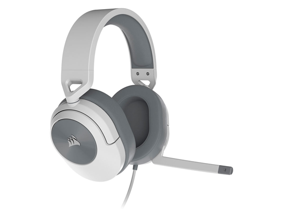AUDIFONO CON MICROFONO CORSAIR HS55, GAMING, STEREO , CONECTOR 3.5", BANDA AJUSTABLE, CONTROL DE VOLUMEN Y MIC, ALMOHADILLAS ACOLCHADAS PARA LARGAS HORAS DE JUEGO, COMPATIBLE CON XBOX ONE / X, PS4 / 5, COLOR BLANCO, (CA-9011261-NA)