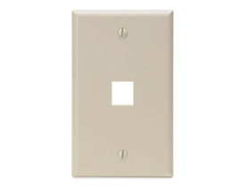 JACK WALL FACEPLATE LEVITON, 1 SALIDA, IVORY.