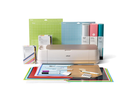 MAQUINA DE CORTE CRICUT MAKER 4 (KIT), PAQUETE CON PLANCHA DE 2,7 M, COLOR ROSA, SMART VINYL REMOVIBLE 90 CM, COLOR AGUAMARINA, KIT TRUE CONTROL COLOR MENTA, VINILO IMPRIMIBLE, TAPETE PARA MAQUINA STANDARD GRIP 30 CM X 30 CM, TARJETAS INSERTABLES, MUESTRARIO SENSEI S40, 4.75¨ X 4.75¨, BOLIGRAFO DE PUNTA FINA 0,4 MM, RASPADOR, ESPATULA, LAPIZ DE PUNTUACION, MINI DESMALEZADORA (2011289)