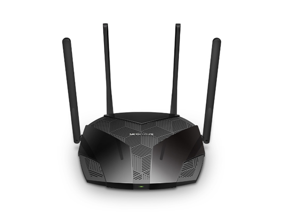ROUTER WIRELESS TP-LINK MERCUSYS MR80X AX3000 (WI-FI6), 2.4GHZ/574MBPS, 5GHZ/2402MBPS, 1 PUERTO WAN GIGABIT + 3 PUERTOS LAN GIGABIT, IEEE802.11AX/AC/A/B/G/N, MU-MIMO 4 ANTENAS EXTERNAS DE ALTA GANANCIA.