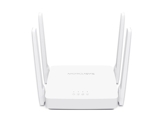 ROUTER WIRELESS TP-LINK MERCUSYS AC10 AC1200, 2.4GHZ/300MBPS, 5GHZ/867MBPS, 1 PUERTO WAN 10/100MBPS + 2 PUERTOS LAN 10/100MBPS, IEEE802.11AC/N/A (5GHZ), 802.11B/G/N (2.4GHZ), MU-MIMO, 4 ANTENAS EXTERNAS DE ALTA GANANCIA.