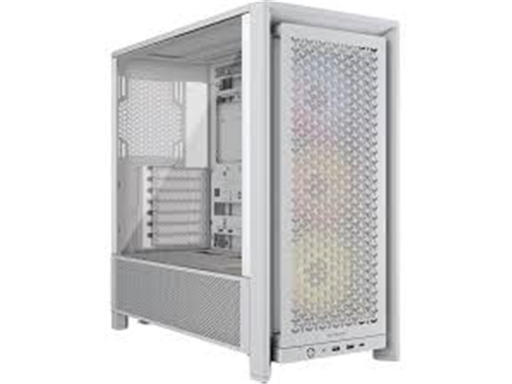 CASE CORSAIR FRAME 4000D RS, ARGB COMPLETAMENTE MODULAR, MID TOWER, 7 EXPANSION SLOT, 3X 2.5", 2X 3.5", TAPA DE CRISTAL TEMPLADO, INCLUYE 3 ABANICOS RS120 ARGB - BLANCO - CASI TODAS LAS PARTES SE PUEDEN DESARMAR. (CC-9011297-WW)