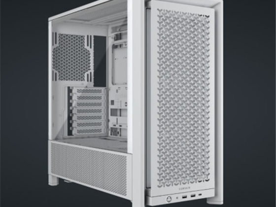 CASE CORSAIR FRAME 4000D RS, COMPLETAMENTE MODULAR, MID TOWER, 7 EXPANSION SLOT, 3X 2.5", 2X 3.5", TAPA DE CRISTAL TEMPLADO, INCLUYE 3 ABANICOS RS120 ARGB - BLANCO - CASI TODAS LAS PARTES SE PUEDEN DESARMAR. (CC-9011313-WW)