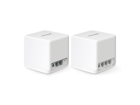 ROUTER HALO H60X (2-PACK) TP-LINK MERCUSYS, 1500 MBPS, 802.11AX, 5 GHZ, WI-FI MESH AX1500, 3 PUERTOS GIGABIT POR UNIDAD. IDEAL PARA HOGARES DE HASTA 350?M² Y CONEXIONES ESTABLES EN MÁS DE 100 DISPOSITIVOS.