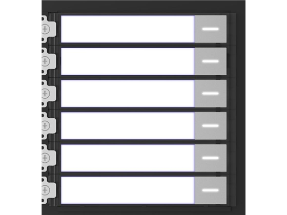 MODULO DE BOTONES PARA VIDEOPORTERO MODULAR MARCA HIKVISION, LLAMADA DE UN SOLO TOQUE, SOPORTA HASTA 6 MONITORES PRINCIPALES