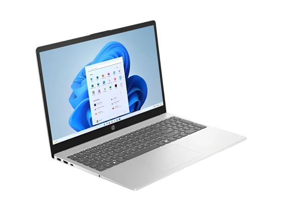 LAPTOP HP 15-FD0123DX 15.6" HD TOUCH, I3-1315U, 8GB DDR4, 256GB SSD, WIFI 6, BT 5.3, WIN 11 HOME INGLES, 1X USB-C, 2X USB-A 3.2, 1X HDMI 1.4, (NO PUERTO LAN), NATURAL SILVER