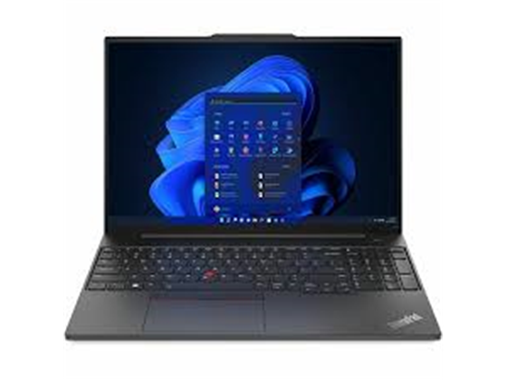LAPTOP LENOVO THINKPAD E16 GEN 2, 16" IPS WUXGA TOUCH, INTEL ULTRA 5 125U, 16GB, 1TB SSD NVME, WINDOWS 11 PRO INGLES, WI-FI 6, BLUETOOTH 5.0, 3X USB 3.2, 1X USB TYPE C (PARA DISPLAYPORT Y CARGA), 1X RJ45, 1X HDMI 2.1, BACKLIT KEYBOARD, BT 5.1, AUDIO JACK 3.5", BACKLIT KEYBOARD, BLACK (21MAS0NT00)