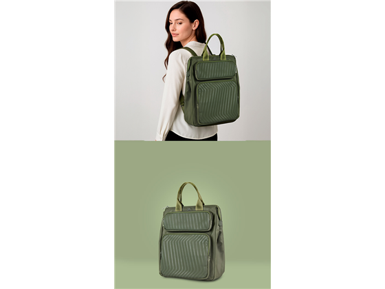 BULTO DE LAPTOP Y TABLETA TIPO MOCHILA KLIP XTREME EVA BACKPACK, SOPORTA 15.6" EN LAPTOP Y 8" EN TABLETA, RESISTENTE AL AGUA, VERDE (KNB-750)