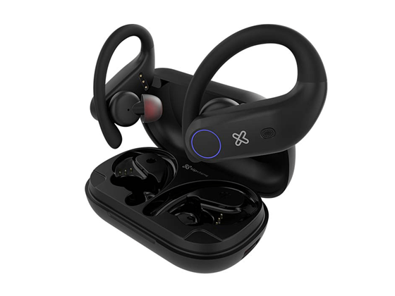 AUDIFONO CON MICROFONO KLIPX XTREME XTREMEBUDS, BLUETOOTH 5.1, HASTA 12 HORAS DE REPRODUCCION, CANCELACION ACTIVA DE RUIDO, RESISTE SALPICADURA DE SUDOR Y AGUA IPX7, ESTUCHE CON BATERIA E INDICARDOR DE PORCENTAJE, NEGRO (KTE-850BK)