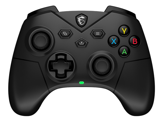 GAME PAD MSI FORCE GC300 W, WIRELESS 2.4 GHZ, BATERIA 600 MAH, USB 2.0, CABLE 2M (USB-C TO A), WINDOWS 10 EN ADELANTE, ANDROID 8 EN ADELANTE, VIBRACION, THUMBSTICKS ANALOGOS, COLOR NEGRO