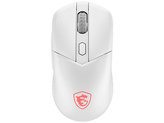 MOUSE MSI VERSA 300 W WHITE, WIRELESS 2.4 GHZ, USB 2.0 (USB-C TO A), BLUETOOTH 5.3, SENSOR OPTICO, 8000 DPI, 6 BOTONES, FRECUENCIA 1000 HZ, COLOR BLANCO