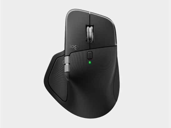 MOUSE INALÁMBRICO LOGITECH MX MASTER 4 PERFORMANCE GRAPHITE, CONECTIVIDAD BLUETOOTH Y RECEPTOR USB, SENSOR ÓPTICO DE ALTA PRECISIÓN 8K DPI, SCROLL MAGSPEED SILENCIOSO, RECARGABLE POR USB-C, DISEÑO ERGONÓMICO (MOUSE).