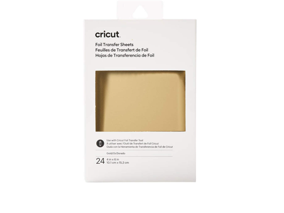 PAPEL CRICUT MUESTRA DE LÁMINA DE TRANSFERENCIA 4X6 PULGADAS 24 HOJAS METÁLICAS