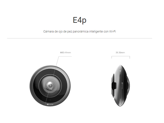 CAMARA DE VIGILANCIA EZVIZ 3K+, OJO DE PEZ PANORAMICA INTELIGENTE CON WIFI, VISION PANORAMICA 360 GRADOS, DETECCION D ERUIDOS FUERTES, DETECCION DE FORMA HUMANA POR IA, SOPORTA TARJETA MICROSDDE 512GB Y CLOUDPLAY ALMACENAMIENTO DE EZVIZ.