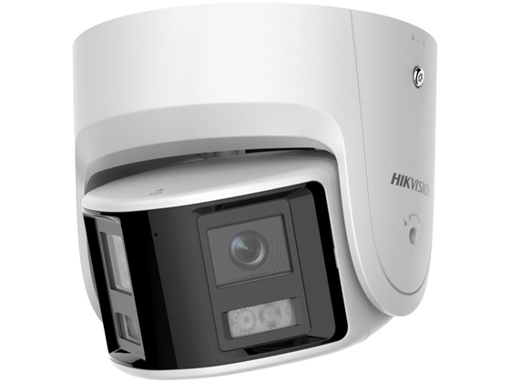 CAMARA DE VIGILANCIA PANORAMICA HIKVISION COLORVU, DOMO (TORRE FIJA), 4MP (3040 × 1368), IP67, IR 30M, COMPRESION  H.265+, CLASIFICACION DE HUMANOS Y VEHICULAR, ALARMA SONORA CONTRA INTRUSOS,