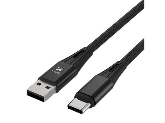 CABLE USB-C A USB-A 2.0 XTECH, 6 PIES, NEGRO. (XTC-512)