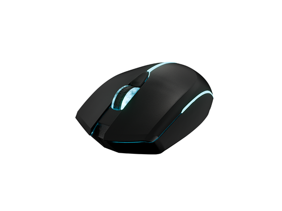 MOUSE XTECH WIRELESS OPTICAL, 4 BOTONES, LUCES LED, 3200 DPI, ADAPTADOR USB, NEGRO (XTM-318)