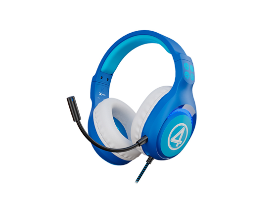 AUDIFONO CON MICROFONO XTECH MARVEL FANTASTIC 4, CONTROL DE VOLUMEN, LUCES LED, CONECTOR AUDIO JACK 3.5" + USB PARA ALIMENTACION (XTH-M566F4)