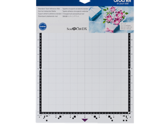 TAPETE DE CORTE ADHESIVO BROTHER  12" X 12" (30.5 X 30.5 CM) DISEÑADO PARA MÁQUINAS DE CORTE Y ESCANEO SCANNCUT DX.