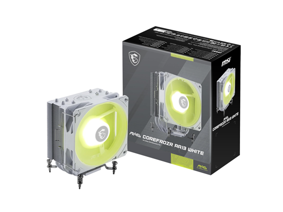 ABANICO PARA CPU MSI MAG COREFROZR AA13, DISIPADOR DE AIRE PARA CPU, VENTILADOR 120 MM ARGB GEN1, NEGRO, COMPATIBLE CON INTEL LGA 1700 / LGA 1851, AMD AM5 / AM4, 4 HEAT-PIPES DE CONTACTO DIRECTO, BASE DE CONTACTO DIRECTO, DIMENSIONES 152X121X94.5 MM (MAG COREFROZR AA13)