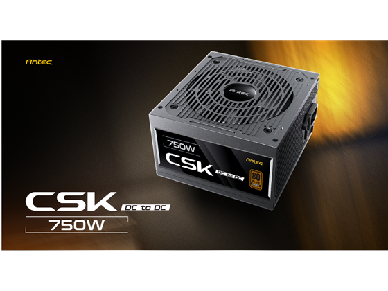 POWER SUPPLY ANTEC CSK 750W DC, POTENCIA DE 750W CON CERTIFICACIÓN 80 PLUS BRONZE Y ARQUITECTURA DC-TO-DC. INCLUYE CABLE PCIE 5.1 / 12V-2X6 (300W) PARA COMPATIBILIDAD CON TARJETAS GRÁFICAS DE ÚLTIMA GENERACIÓN. POSEE UN ABANICO SILENCIOSO DE 120MM CON GESTIÓN TÉRMICA AVANZADA (THERMAL MANAGER). DISEÑO DE TAMAÑO COMPACTO (140MM DE PROFUNDIDAD) IDEAL PARA UNA AMPLIA VARIEDAD DE CASES. PROTECCIÓN INDUSTRIAL CIRCUITSHIELD (OCP, OVP, UVP, SCP, OPP, OTP, SIP, NLO). CUENTA CON (1) CONECTOR MB 24-PIN, (2) CPU 8-PIN, (4) PCI-E 8-PIN, (6) SATA Y (3) MOLEX.