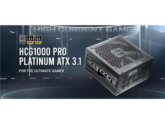 POWER SUPPLY ANTEC HCG1000 PRO PLATINUM, POTENCIA DE 1000W CON CERTIFICACIÓN 80 PLUS PLATINUM. CUMPLE CON LOS ESTÁNDARES ATX 3.1 Y PCIE 5.1, INCLUYENDO EL CONECTOR NATIVO 12V-2X6 (12VHPWR) PARA TARJETAS GRÁFICAS DE ÚLTIMA GENERACIÓN. DISEÑO 100% MODULAR CON CAPACITORES JAPONESES DE ALTA CALIDAD Y DISEÑO PHASEWAVE™ (LLC DE PUENTE COMPLETO). INCLUYE UN ABANICO SILENCIOSO DE 135MM FDB CON MODO ZERO RPM PARA OPERACIÓN SILENCIOSA BAJO CARGAS BAJAS. PROTECCIÓN INDUSTRIAL CIRCUITSHIELD (OCP, OVP, UVP, SCP, OPP, OTP, SIP, NLO). CUENTA CON (1) MB 24-PIN, (2) CPU 8-PIN, (1) 16-PIN PCIE 5.1, (3) PCI-E 8-PIN, (14) SATA Y (3) MOLEX