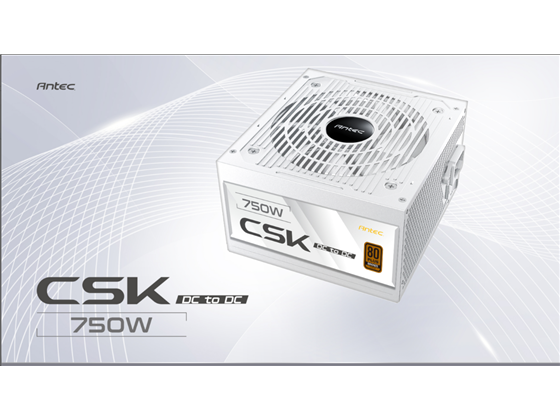 POWER SUPPLY ANTEC CSK 750W DC BLANCO, POTENCIA DE 750W CON CERTIFICACIÓN 80 PLUS BRONZE Y ARQUITECTURA DC-TO-DC. INCLUYE CABLE PCIE 5.1 / 12V-2X6 (300W) PARA COMPATIBILIDAD CON TARJETAS GRÁFICAS DE ÚLTIMA GENERACIÓN. POSEE UN ABANICO SILENCIOSO DE 120MM CON GESTIÓN TÉRMICA AVANZADA (THERMAL MANAGER). DISEÑO DE TAMAÑO COMPACTO (140MM DE PROFUNDIDAD) IDEAL PARA UNA AMPLIA VARIEDAD DE CASES. PROTECCIÓN INDUSTRIAL CIRCUITSHIELD (OCP, OVP, UVP, SCP, OPP, OTP, SIP, NLO). CUENTA CON (1) CONECTOR MB 24-PIN, (2) CPU 8-PIN, (4) PCI-E 8-PIN, (6) SATA Y (3) MOLEX.