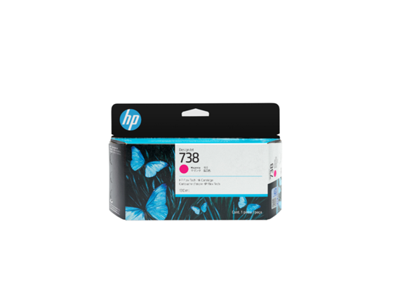 CARTUCHO HP 738 - 498N6A - MAGENTA - 130ML - PARA IMPRESORA DESIGNJET T850 / T850 MFP / T950 / T950 MFP.