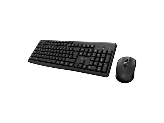 TECLADO MOUSE COMBO XTECH WIRELESS, MULTIMEDIA, OPTICAL MOUSE, ESPAÑOL. NEGRO