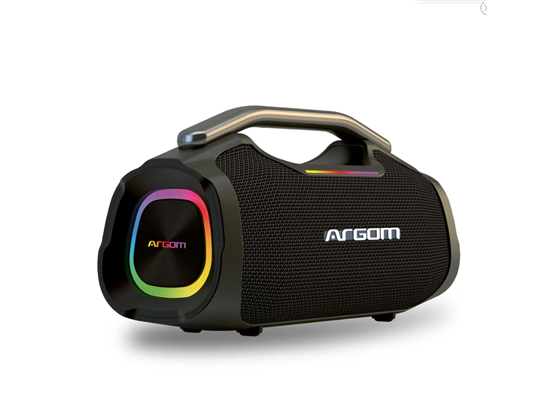 BOCINA ARGOM PORTABLE, RADYON X44 SPORT BLUETOOTH 5.3,EMPAREJA DOS ALTAVOCES DE FORMA INALAMBRICA, ENTRADA DE MICROFONO, CARGA RAPIDA TIPO C.