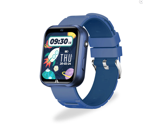 RELOJ INTELIGENTE ARGOM,PARA NIÑOS SKEIWATCH K10 – PANTALLA BRILLANTE 1.52, DIALES PERSONALIZABLES, CAMARA HD CON GRABACION DE VIDEO, REPRODUCTOR DE MUSICA Y 24 JUEGOS QUE ESTIMULAN LA CURIOSIDAD AZUL.